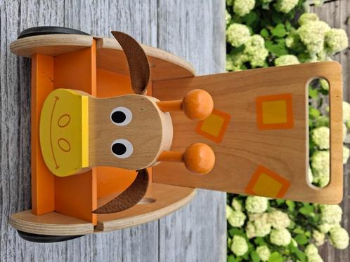 Loopwagentje Giraf Scratch, Kinderen en Baby's, Speelgoed | Houten speelgoed, Gebruikt, Rij- of Hobbelspeelgoed, Ophalen