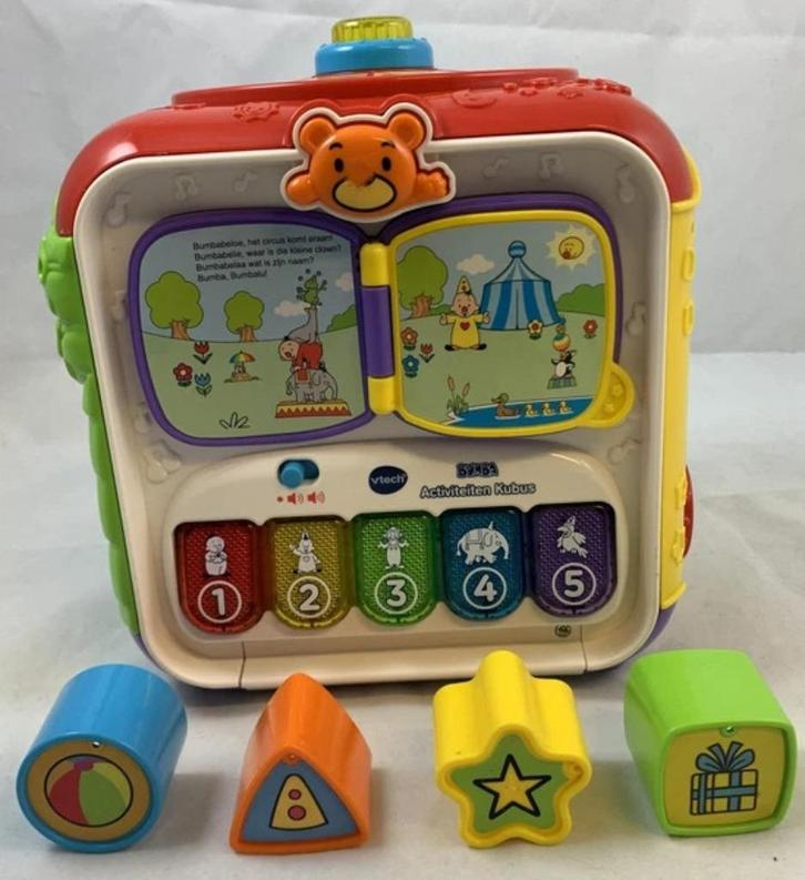 VTech Bumba activiteiten kubus compleet interactief baby, Kinderen en Baby's, Speelgoed | Vtech, Zo goed als nieuw, Verzenden