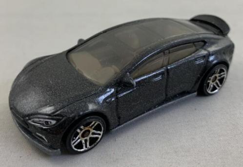 Hot Wheels Tesla Model S CFH03 2014 1:64 Metalflake Dark Gre, Hobby en Vrije tijd, Modelauto's | Overige schalen, Gebruikt, Ophalen of Verzenden