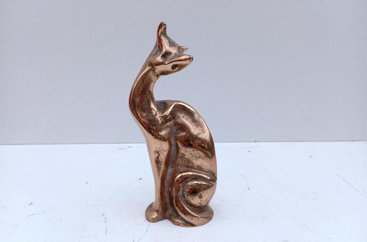 YVES Lohé brons beeld abstract modern kat, Antiek en Kunst, Antiek | Brons en Koper, Brons, Ophalen of Verzenden