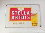 Bierbord Stella Artois 20 op 30 cm, Verzamelen, Ophalen of Verzenden, Nieuw, Reclamebord, Plaat of Schild, Stella Artois