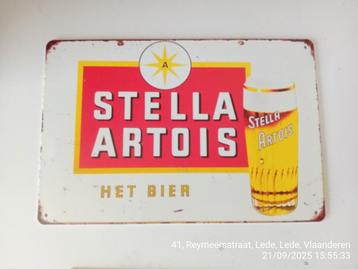 Bierbord Stella Artois 20 op 30 cm  beschikbaar voor biedingen