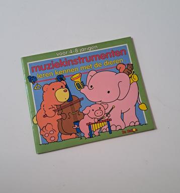 Kinderboek Muziekinstrumenten leren kennen met de dieren beschikbaar voor biedingen