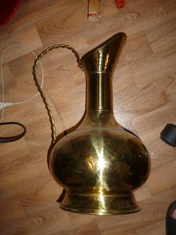 messing (geel koper) kan , hoogte  50 cm beschikbaar voor biedingen