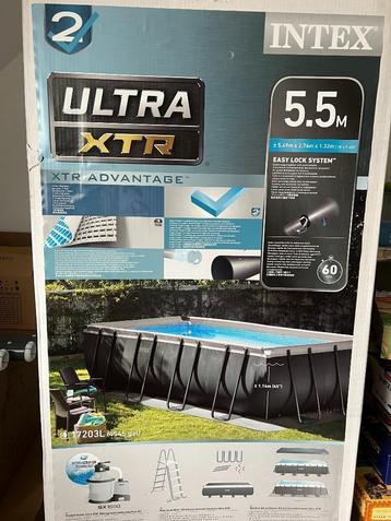 Intex zwembad Ultra XTR 5,5m antraciet beschikbaar voor biedingen
