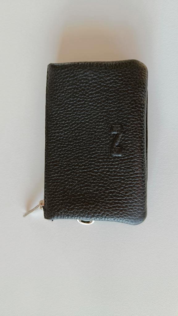 Nathan portemonnee dames, kleur: zwart, Handtassen en Accessoires, Portemonnees, Zo goed als nieuw, Overige merken, Zwart, Leder