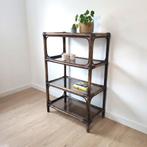 Vintage rek met fumé glas, Huis en Inrichting, Ophalen, Gebruikt, Glas, 100 tot 150 cm