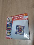 4 kerstkaarten borduren, Enlèvement ou Envoi, Neuf, Broderies à la main, Set à broder