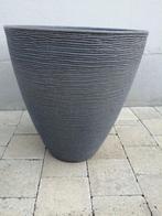 Pot conique gris en plastique diamètre 42, Nieuw, 40 tot 70 cm, Kunststof, Tuin