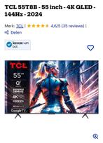 Te koop: TCL 55T8B. Nog niet uit verpakking gehaald., Audio, Tv en Foto, Televisies, Ophalen, Nieuw
