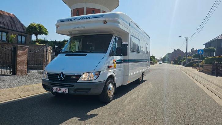 Camping-car Mercedes sprinter, Caravans en Kamperen, Mobilhomes, Particulier, Mercedes, Airconditioning, Douche, Oven, Elektrische ramen