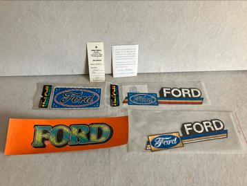 Vintage jaren 70 Ford Decal new old stock stickers SET VAN 4 beschikbaar voor biedingen