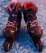 Oxello rolschaatsen maat 35/38 gemengd rood en zwart., Overige merken, Verstelbaar, Dames, Inline skates 4 wielen