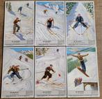 6 oude Liebig prenten: De skisport, Ophalen of Verzenden, Gebruikt, Overige onderwerpen, Prent