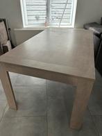 Table en chêne massif avec rallonge un peu usé au pied, Maison & Meubles, Tables | Tables à manger, 150 à 200 cm, Comme neuf, Rectangulaire