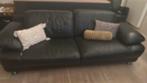 Zetel 3 zit zwart leder, Huis en Inrichting, Zetels | Zetels, Ophalen, Gebruikt, 100 tot 125 cm, Driepersoons