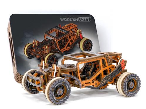 3D Houten Puzzel Auto Buggy - DIY Wood Puzzles Color, Hobby en Vrije tijd, Modelbouw | Auto's en Voertuigen, Nieuw, Auto, Overige merken