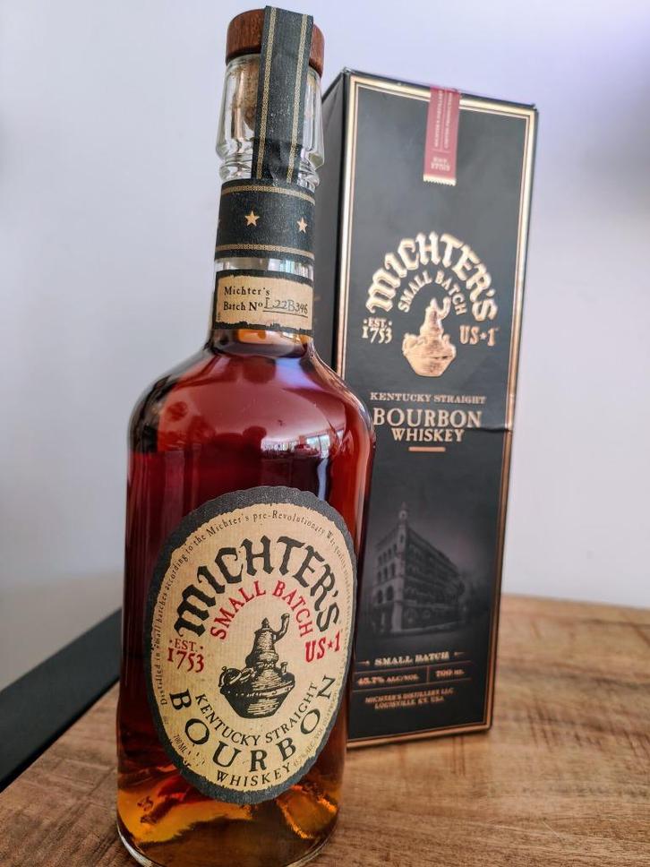 Michter's Small Batch Bourbon L22B346 45,7% 700ml Kentucky, Verzamelen, Wijnen, Nieuw, Overige typen, Overige gebieden, Vol, Ophalen of Verzenden