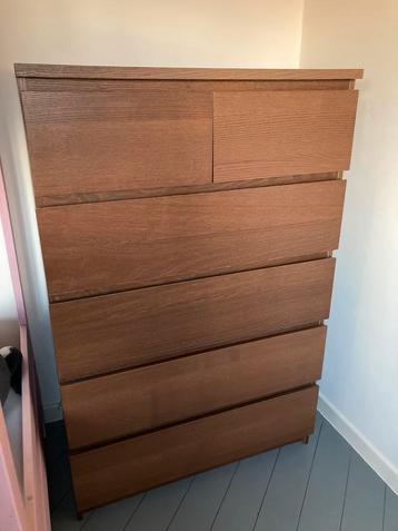 Chest of 6 drawers MALM IKEA, 5 tiroirs ou plus, Enlèvement, Utilisé