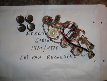Gibson wiring LP Recording en Fender parts beschikbaar voor biedingen