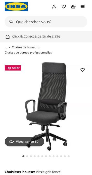 Chaise de bureau IKEA MARKUS beschikbaar voor biedingen