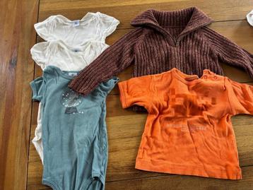 5 stuks babykleding maat 81 Petit Bateau beschikbaar voor biedingen