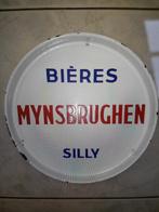 plateau émaillé cherche, Verzamelen, Biermerken, Ophalen, Gebruikt, Reclamebord, Plaat of Schild