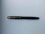 Parker Victory zwarte vintage vulpen, 14-karaats gouden penp, Ophalen of Verzenden, Gebruikt, Vulpen, Parker
