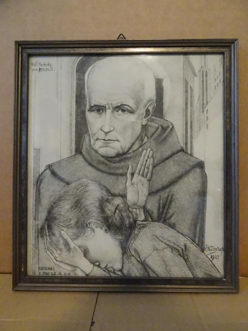 Jan Toorop Litho Heil Paterke van Hasselt antieke litho 1927, Antiek en Kunst, Antiek | Religieuze voorwerpen, Ophalen of Verzenden
