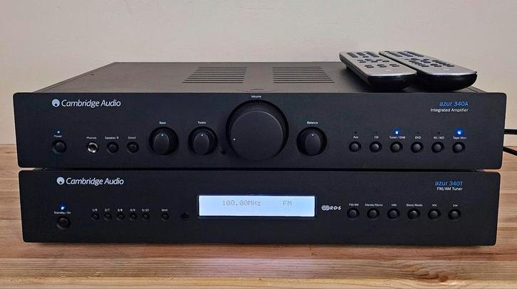 Cambridge azur 340A en 340T, Audio, Tv en Foto, Stereoketens, Zo goed als nieuw, Tuner of Radio, Overige merken, Losse componenten