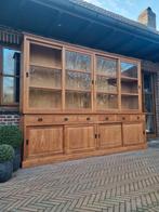 Buffet/vitrine en teck 310 cm LIVRAISON GRATUITE, Maison & Meubles, Teck, 200 cm ou plus, Avec tablette(s), Comme neuf