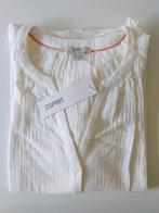 Esprit - Blouse met crinkle effect, Ophalen, Beige, Maat 42/44 (L), Nieuw