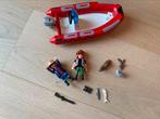 Playmobil - Rubberboot met stropers - prima staat, Ophalen of Verzenden, Zo goed als nieuw