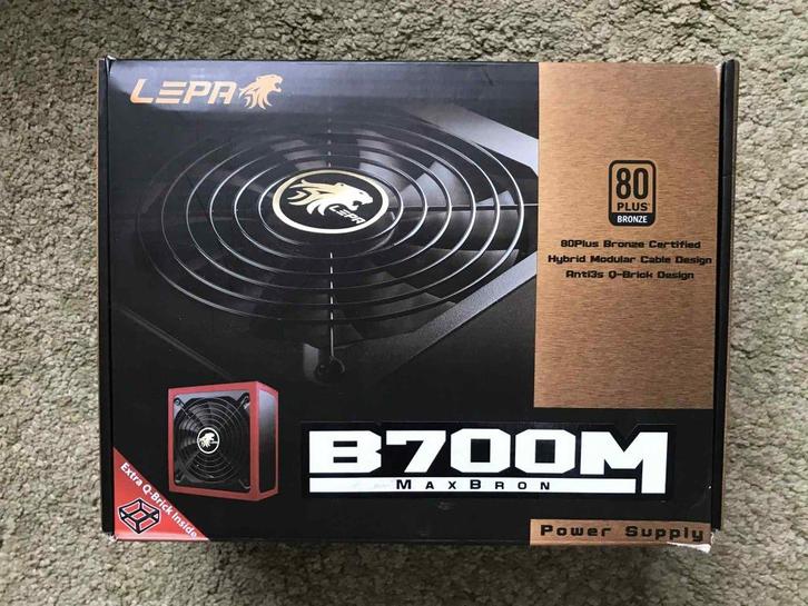 LEPA B700M 700W PSU, Computers en Software, Interne voedingen, Zo goed als nieuw, Ophalen of Verzenden