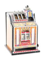 1 Franc Pace Comet Slot Machine With Skill Stop, Verzamelen, Overige munten, Gebruikt, Ophalen of Verzenden