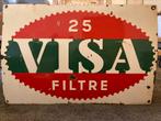 Emaille bord Visa ‘63, Verzamelen, Ophalen, Gebruikt