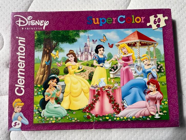 Puzzle Clementoni Disney Princesses - 60 pcs - 5+, Kinderen en Baby's, Speelgoed | Kinderpuzzels, Gebruikt, 4 tot 6 jaar, Meer dan 50 stukjes