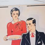 Oude kartonnen reclamelevercrème L'Appetitissante, Ophalen of Verzenden, Zo goed als nieuw, Verpakking