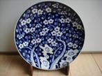 Antiek bord Meiji Japanese Porcelain Blue And White Prunus, Antiek en Kunst, Ophalen of Verzenden