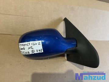 RENAULT CLIO 2 Blauw TFRNA Rechts spiegel buitenspiegel beschikbaar voor biedingen