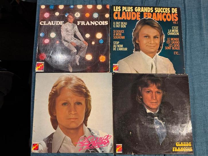 Claude François 10 Original Vinyls 33 rpm in perfecte staat, Cd's en Dvd's, Vinyl | Pop, Gebruikt, 1960 tot 1980, Ophalen of Verzenden