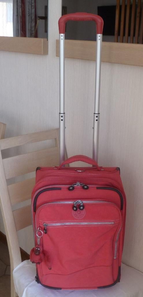 Kipling trolley 2-wielige cabinekoffer + aap, Overige materialen, Wieltjes, 50 tot 60 cm, Ophalen of Verzenden