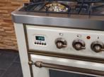 Luxe Boretti Majestic Fornuis 90cm crème & oud koper GASOVEN, Gaz, Classe énergétique A ou plus économe, Comme neuf, Enlèvement