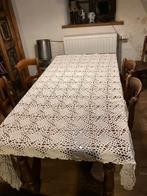 NAPPE DE GRAND-MÈRE AU CROCHET EN COTON BLANC. 190 X 200 CM, Enlèvement ou Envoi, Comme neuf, Rectangle