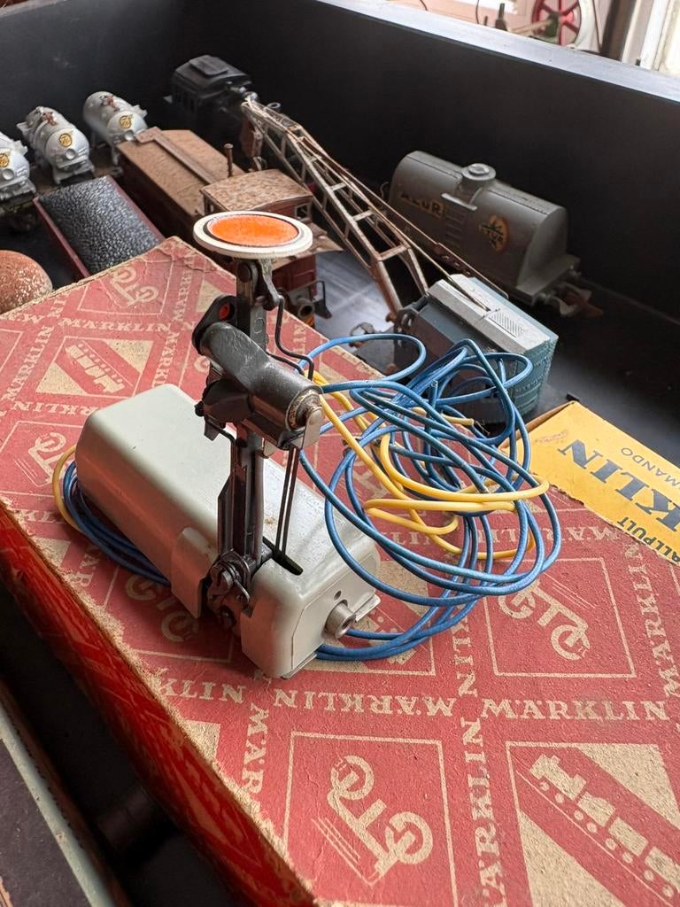 Marklin voorsein 7038, tankwagon,…huisjes, lichtmast5113, Ophalen, Gebruikt, Wagon