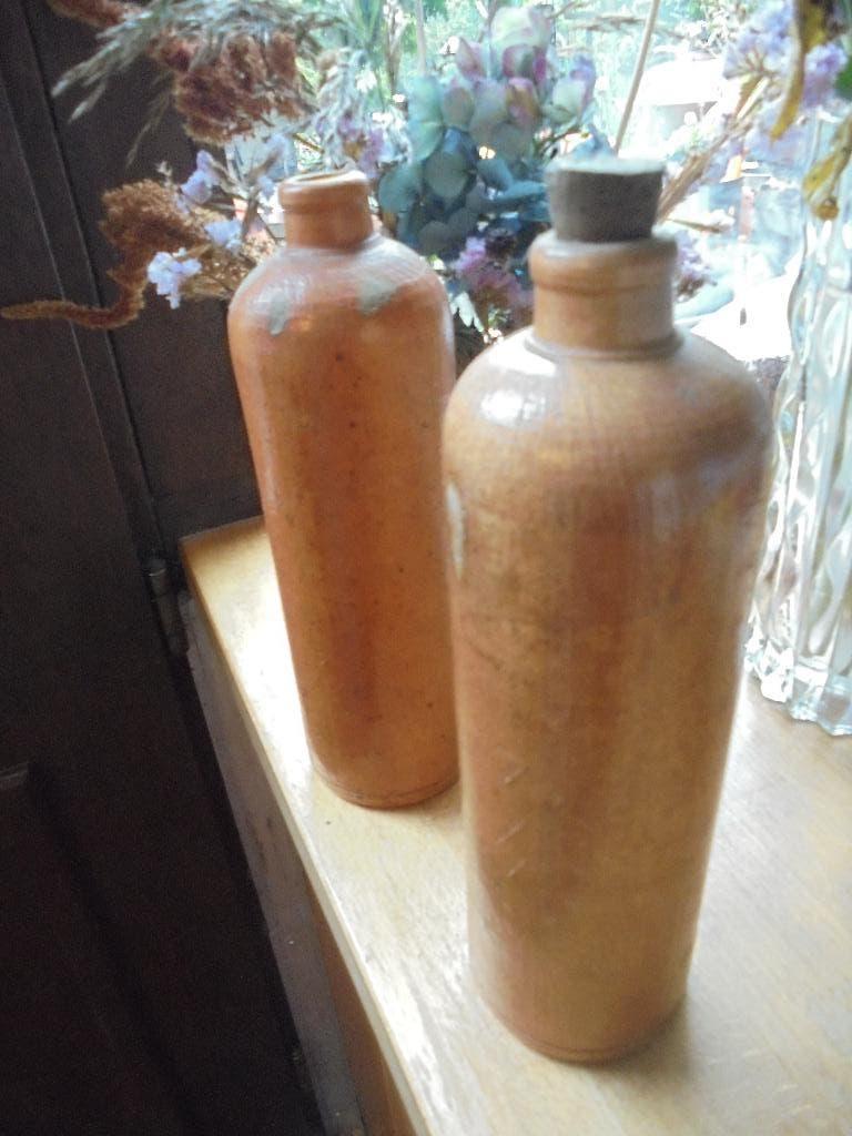 2 vieux pots à gin en pierre, Enlèvement ou Envoi