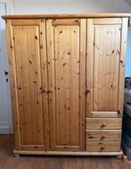 Garde robe en pin 3 portes, 150 à 200 cm, Utilisé, Pin, 50 à 75 cm