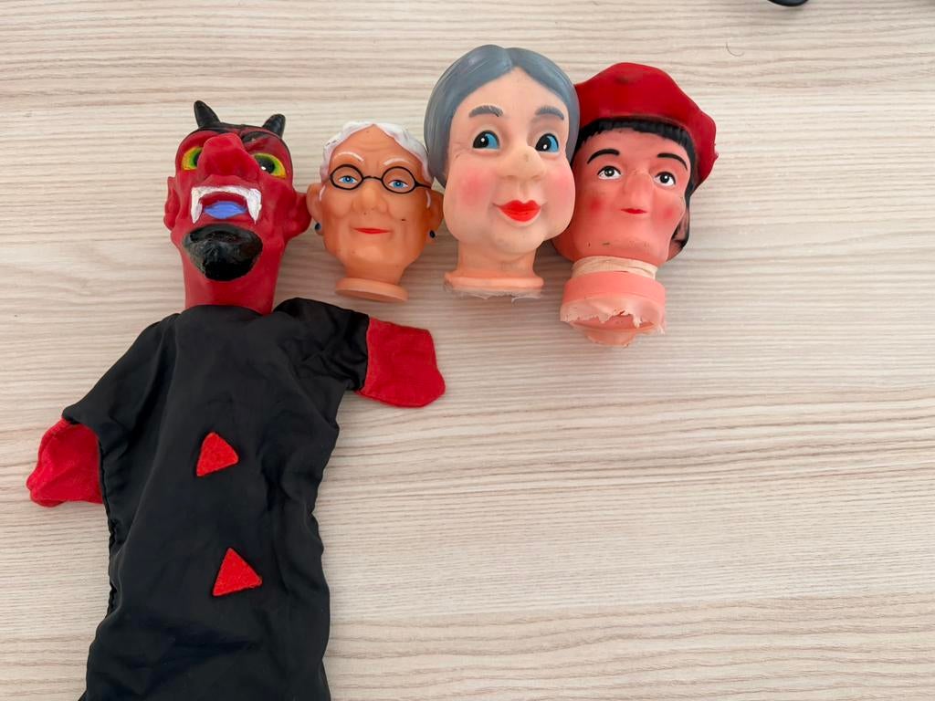 Vintage Poppenkastpoppen, Ophalen of Verzenden, Gebruikt