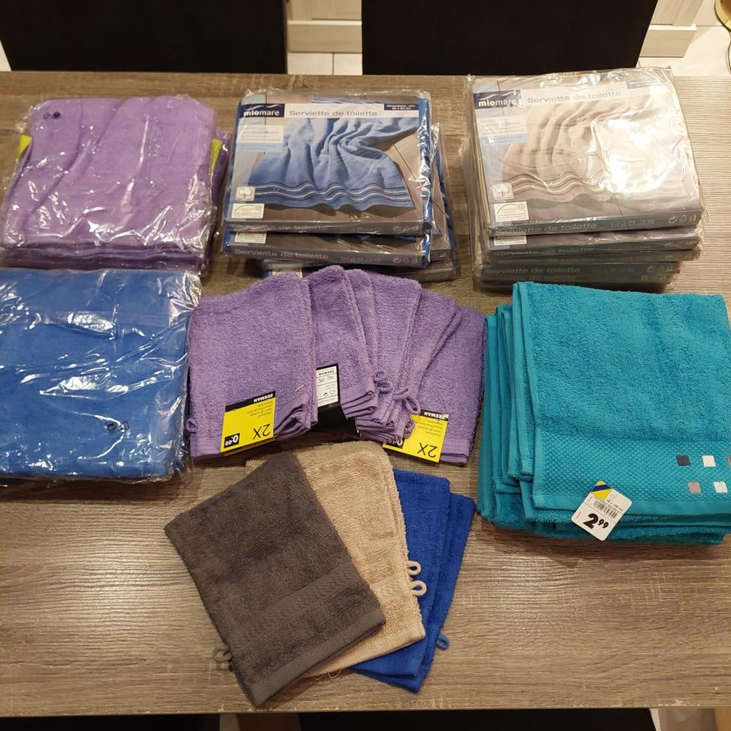 Ongebruikt badlinnen, Ophalen