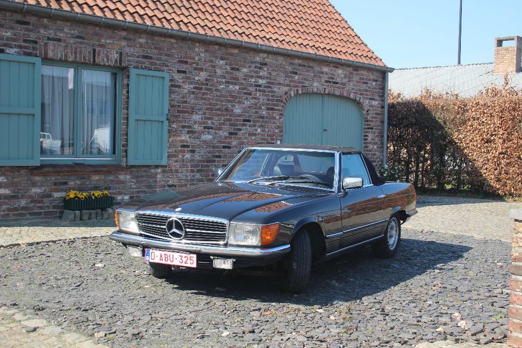 oldtimer, Auto's, Open dak, Cabriolet, Blauw, Leder en Stof